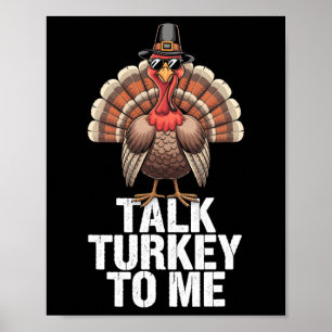 Praat Turkije Met Mij Thanksgiving Vakantie Turkij Poster
