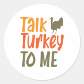 Praat Turkije tegen mij Sticker (Voorkant)