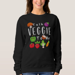 Praat tussen Veggie en Grafische vegetariër Trui