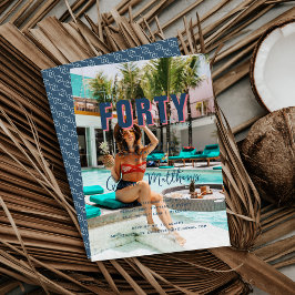 Praat veertig tegen me | 40ste verjaardagsfeestje kaart