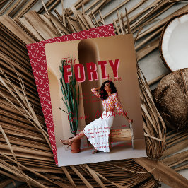 Praat veertig tegen me | 40ste verjaardagsfeestje kaart