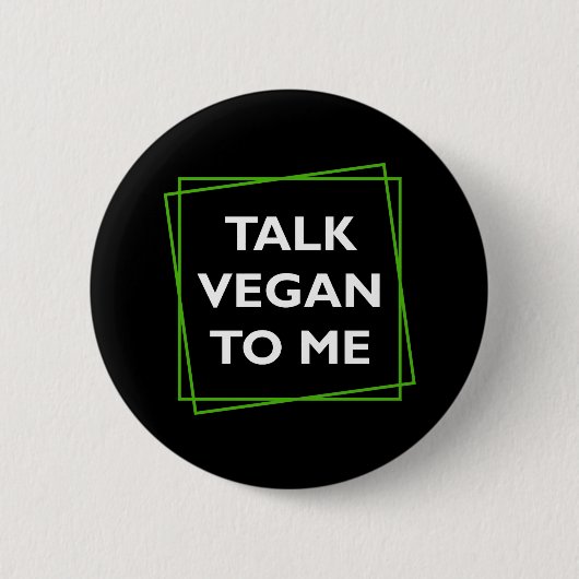 Praat Vegan tegen me Button (Voorkant)