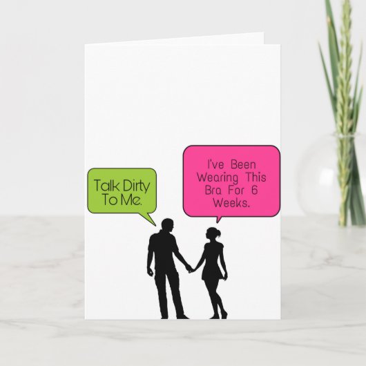 Praat vies tegen me... feestdagen kaart (Voorkant)