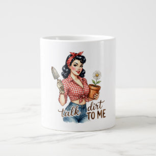 Praat vuil tegen me Tuinieren Pun koffiemok Grote Koffiekop