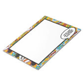 Praatballon naam bericht stripboek notitieblok (Schuin)