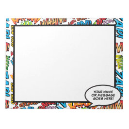 Praatballon naam bericht stripboek notitieblok