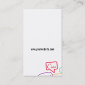 praatbel | Internationaal II Visitekaartje (Achterkant)