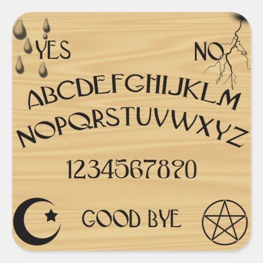 Praatbord Vierkante Sticker (Voorkant)