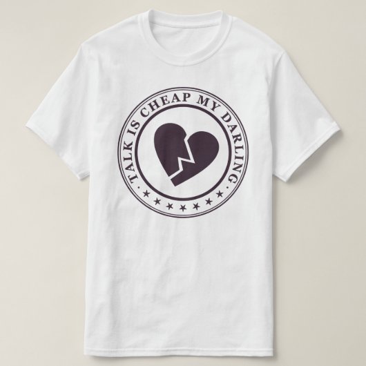 praatje is goedkoop t-shirt (Design voorkant)