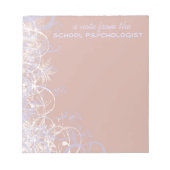 Praatje mooie schoolpsycholoog notitieblok (Voorkant)