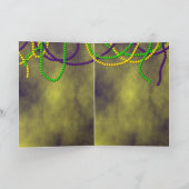 Praatje Noir Mardi Gras Kaart (Binnen)