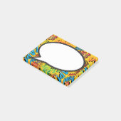 Praatwolk Pret Kleurrijk Stripboek Post-it® Notes (Schuin)