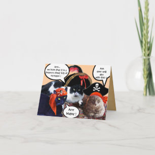 PRAATZAME PIRATENKATten, ANTIQUE PIRATEN SCHATKAAR Kaart