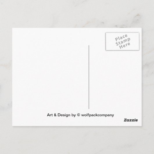 praatziek briefkaart (Achterkant)