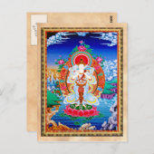 Prabhutaratna Buddha Cool oriental Padmakumara Briefkaart (Voorkant / Achterkant)