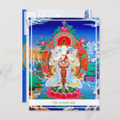 Prabhutaratna Buddha Cool oriental Padmakumara Briefkaart (Voorkant / Achterkant)