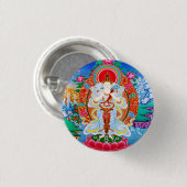 Prabhutaratna Buddha Cool oriental Padmakumara Ronde Button 3,2 Cm (Voorkant /achterkant)