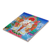 Prabhutaratna Buddha Cool oriental Padmakumara Tegeltje (Zijkant)