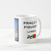 Praça da Figueira, Mok van Lissabon Portugal (Voorkant rechts)