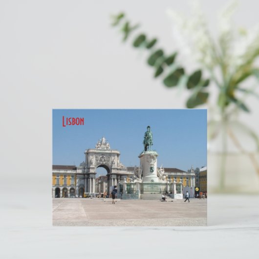 Praca do Comercio Briefkaart (Staand voorkant)