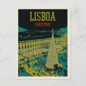 Praça do Comercio in Lissabon tijdens Kerstmis Briefkaart (Voorkant)