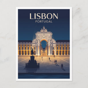 Praça do Comércio Lissabon Portugal Briefkaart