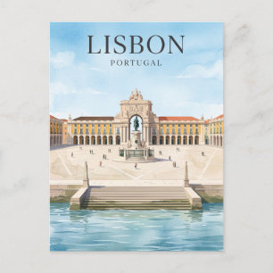 Praça do Comércio Lissabon Portugal Briefkaart
