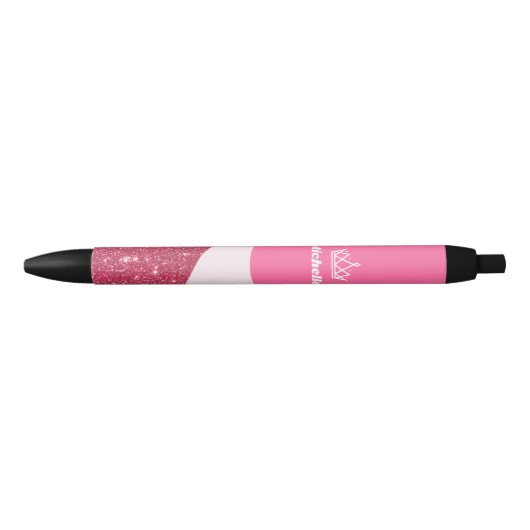 Pracht Autograaf Pen Roze Bes Sparkling Prachten (Voorkant)