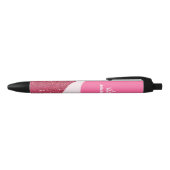 Pracht Autograaf Pen Roze Bes Sparkling Prachten (Bovenkant)