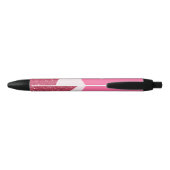Pracht Autograaf Pen Roze Bes Sparkling Prachten (Achterkant)