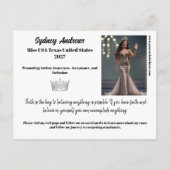 Pracht Autograaf Prentbrief Sparkle Kaart Prachten (Achterkant)