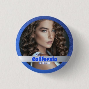 Pracht Button Koninklijk Blauwe Glans