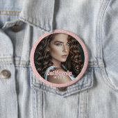 Pracht Button Pin | Foto met Glitter Achtergrond (In situ)
