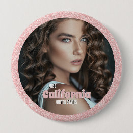 Pracht Button Pin | Foto met Glitter Achtergrond