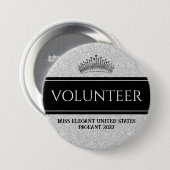 Pracht Button Speld Zilveren Sash Vrijwilligers Sp (Voorkant /achterkant)