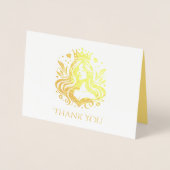 Pracht Koningin Bedankkaart Folie Kaarten (Voorkant)