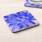 Pracht van de Sneeuw Schokkend Blauwe Kurk Onderze Onderzetter (Linkerzijde)