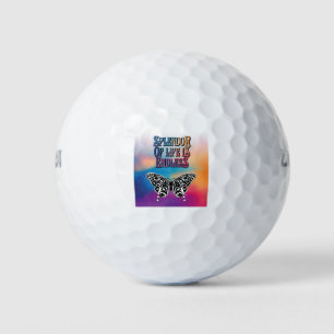 Pracht van het leven met vlinder golfballen