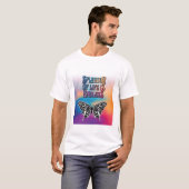 Pracht van het leven met vlinder t-shirt (Voorkant volledig)