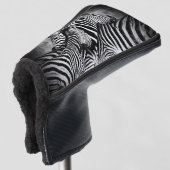 Pracht van zebra golfheadcover (3/4 voorkant)
