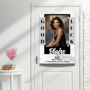 Prachtdeurdienstmarmer Glitter Glam Afscheid Poster