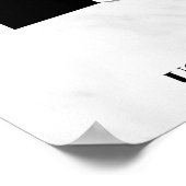 Prachtdeurdienstmarmer Glitter Glam Afscheid Poster (Hoek)