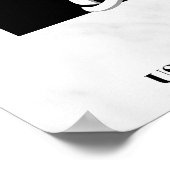 Prachtdeurdienstmarmer Glitter Glam Afscheid  Poster (Hoek)
