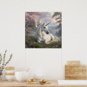 Prachtegeenhoorn, Kasteel en Regenboog  Poster (Keuken)