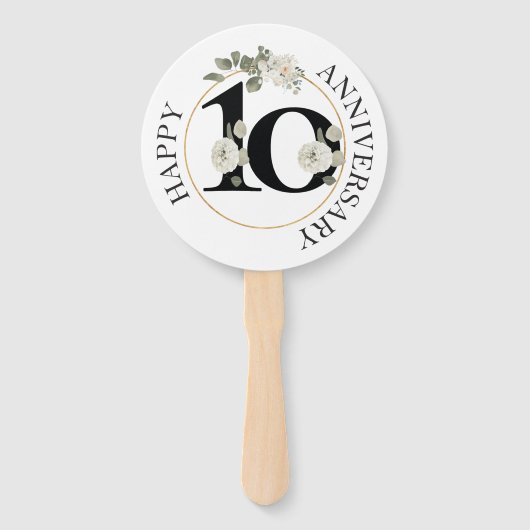 Prachtig 10e JUBILEUM Handwaaier (Voorkant)