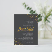 Prachtig, 1 Peter 3 de Verse van de Manuscript Briefkaart (Staand voorkant)