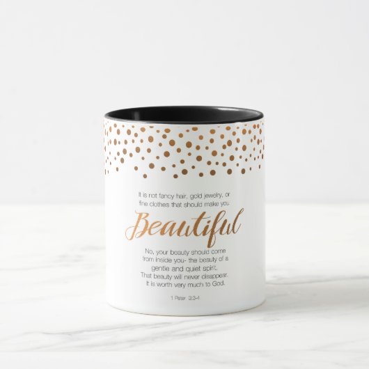 Prachtig, 1 Peter 3 de Verse van de Manuscript Mok (Midden)