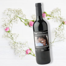 Prachtig 25th Wedding Jubileum Wine Label