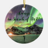 Prachtig 2-zijdig, Aurora Borealis Ornament (Voorkant)