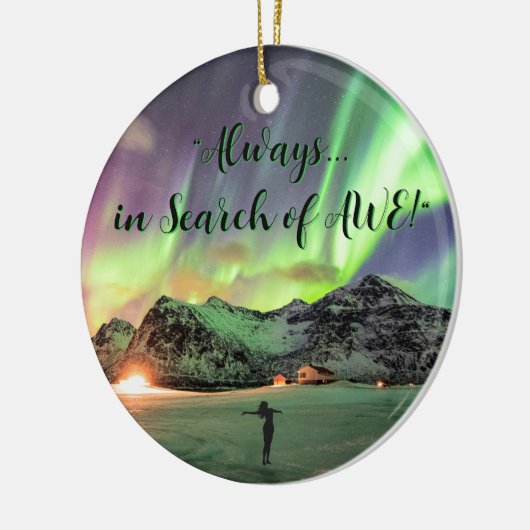 Prachtig 2-zijdig, Aurora Borealis Ornament (Links)